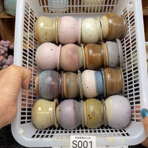 紫砂花盆微瑕001口径3.5左右