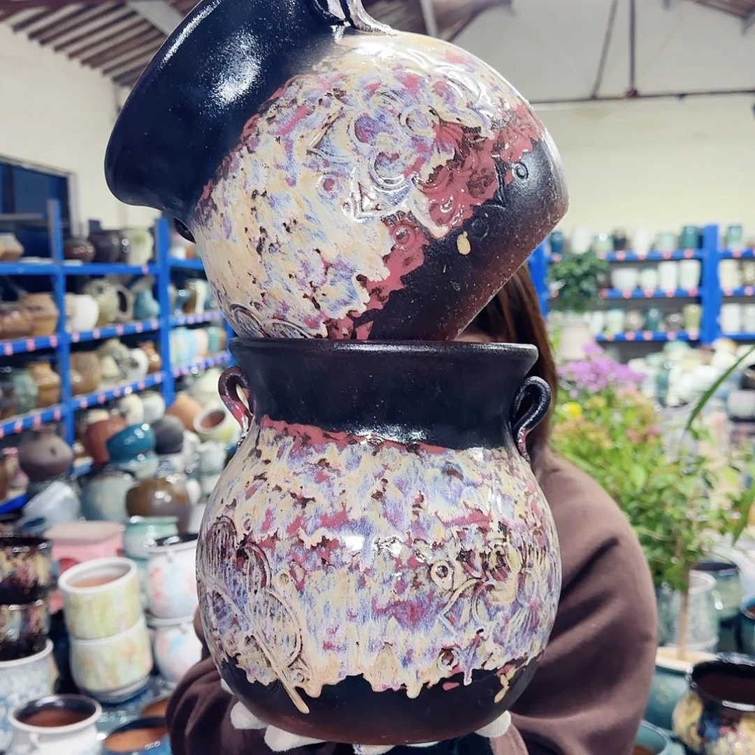 花盆紫砂高21口18