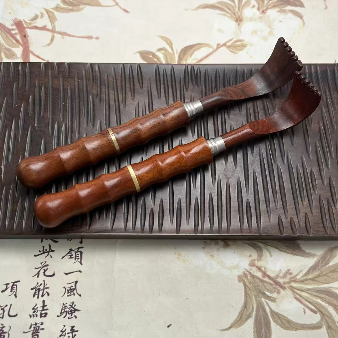 【北野珠宝】天然花梨木挠痒耙B208H-12多样性发一总长度46cm