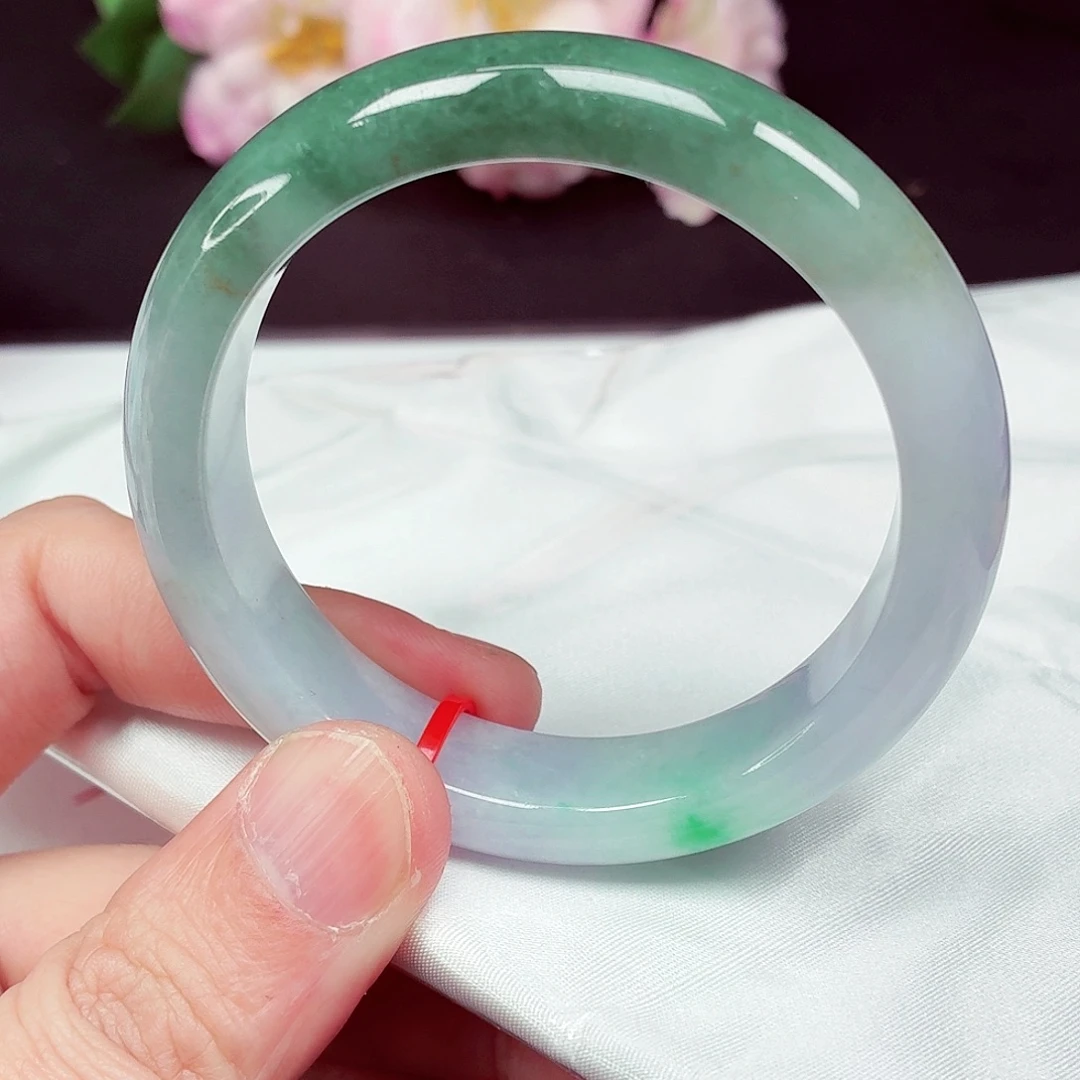 翡翠未镶嵌手镯54.8圈