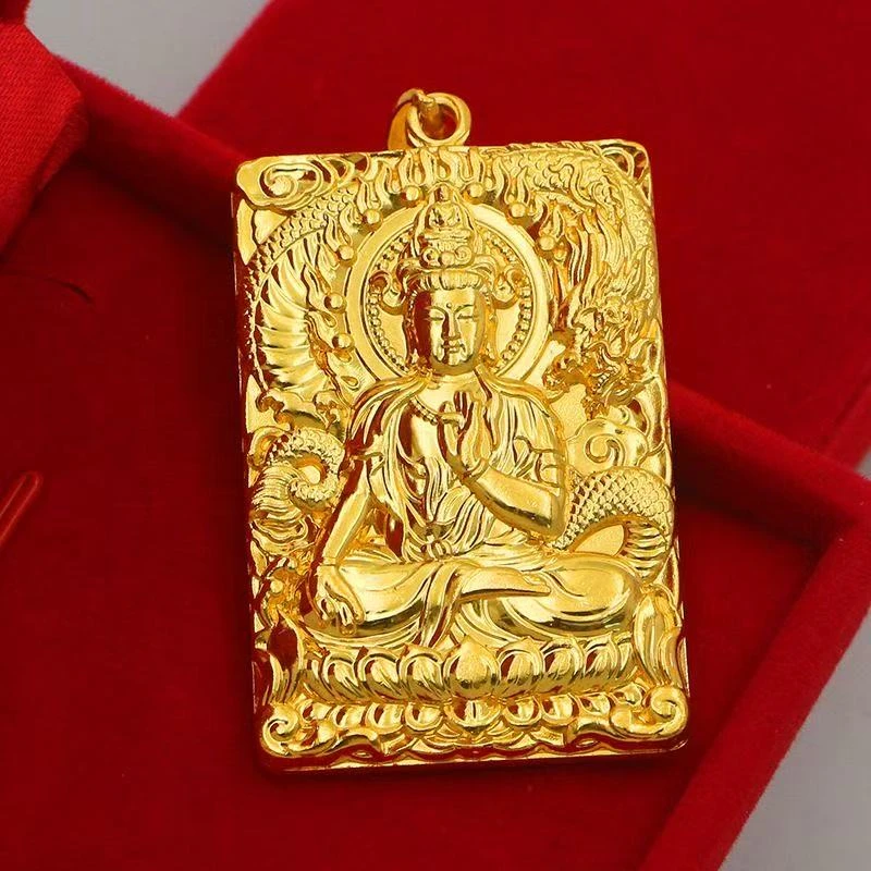 合金吊坠 降龙观音吊坠