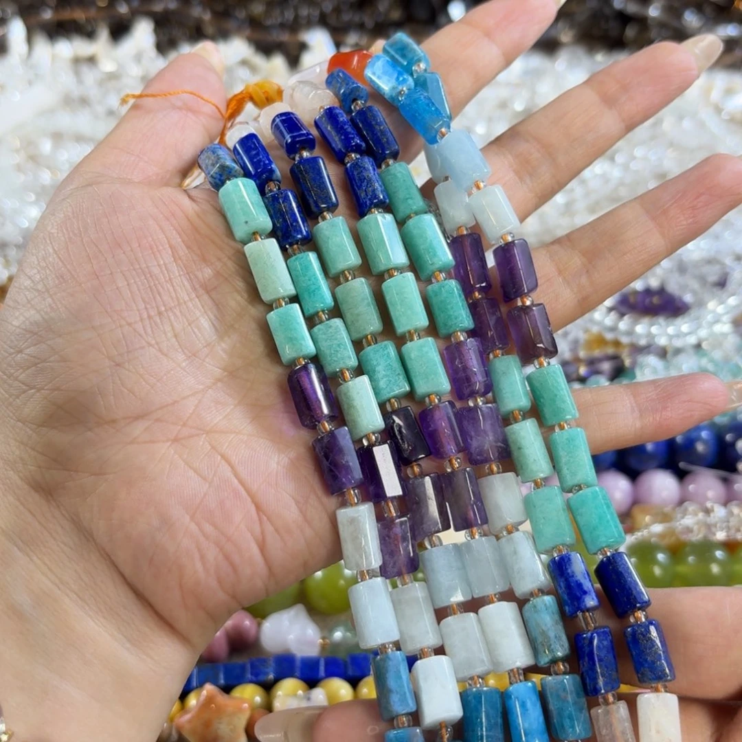 玛瑙/玉髓未镶嵌珠宝半成品多宝桶珠