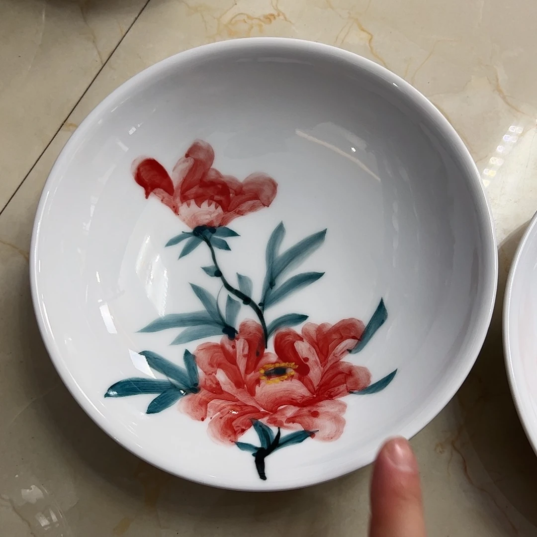瓷片景德镇陶瓷手工手绘制作