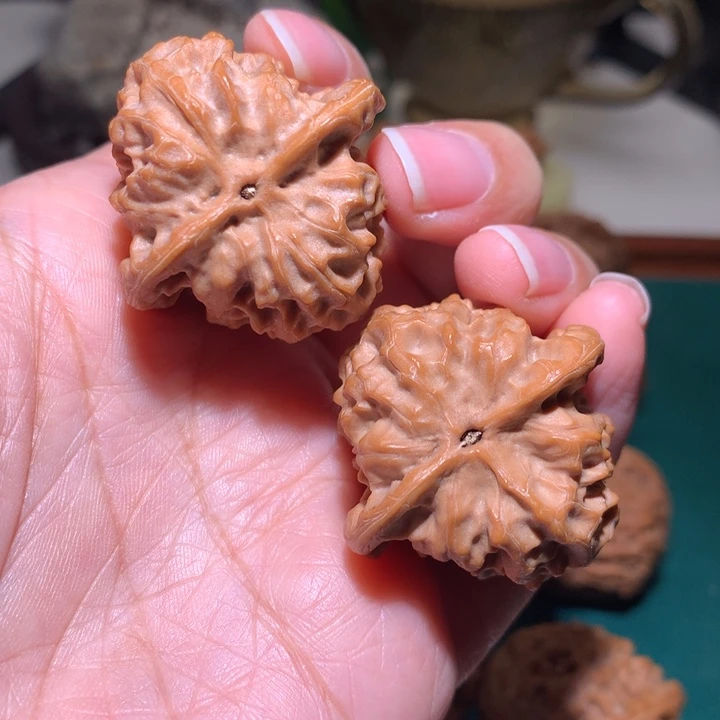 时***语把件文玩核桃野狼