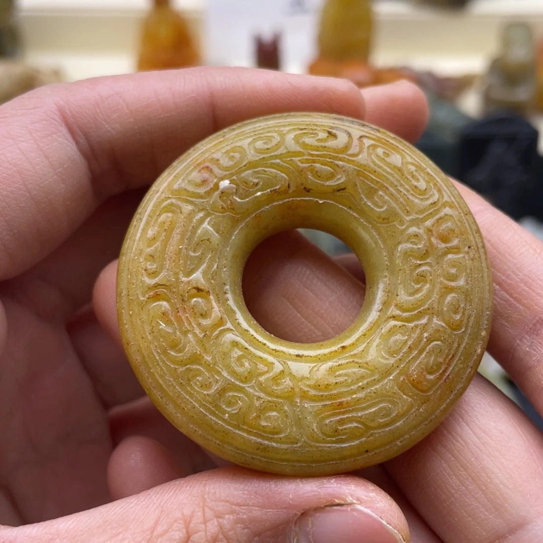 蛇纹石玉未镶嵌戒指76