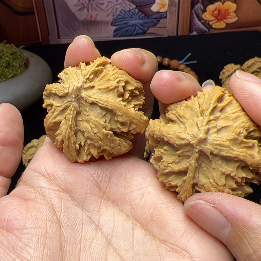 文玩核桃把件淡**风秦岭野生文玩核桃