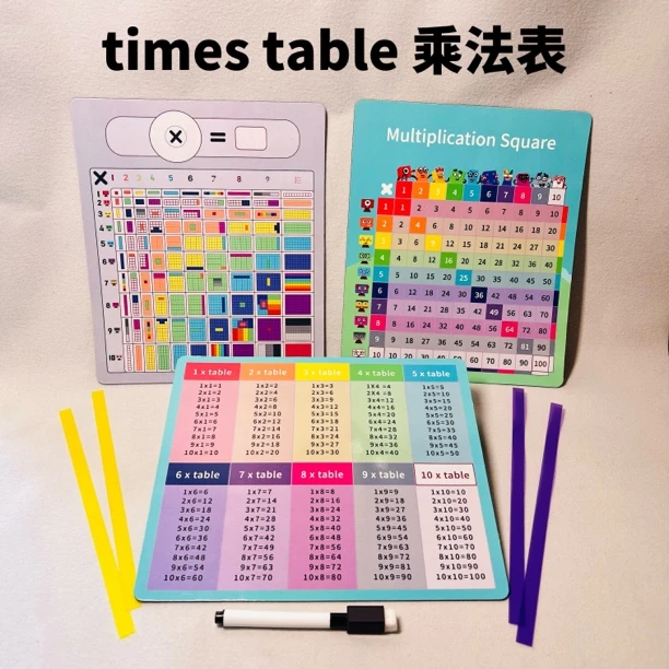 数字积木磁性乘法表Timestable轻松学习乘法数学思维教具早教