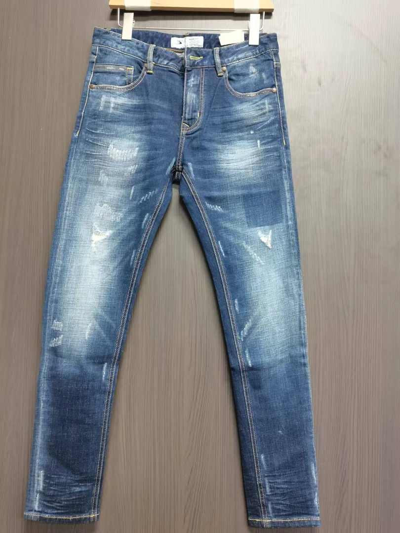 27495-百搭潮流牛仔长裤宽松牛仔裤