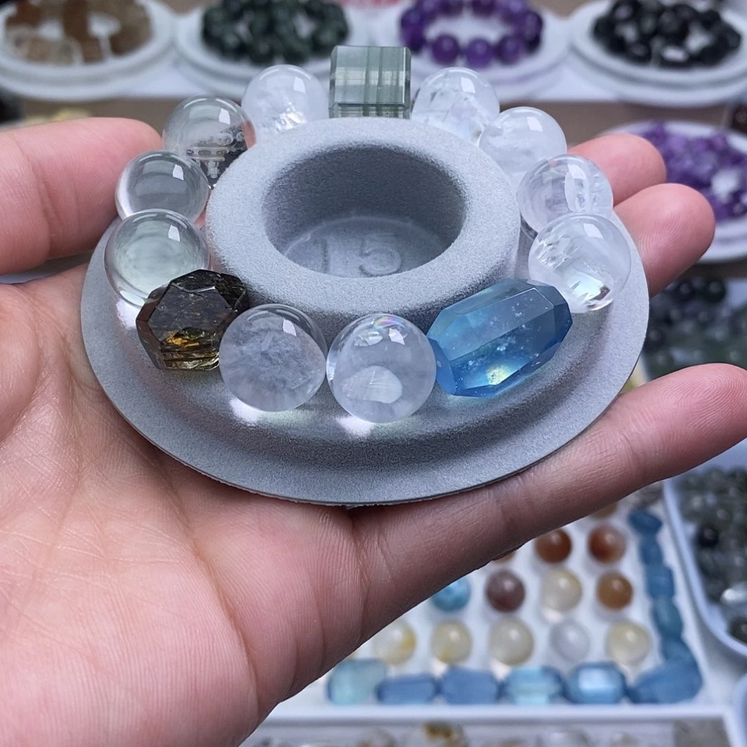 也***y水晶手链未镶嵌天然水晶打孔不退不换