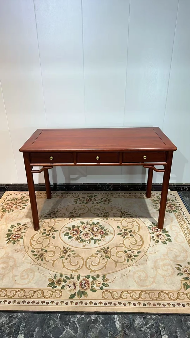 黑酸枝木全榫卯结构138*58*78书桌办公桌学习桌写字台书台高端