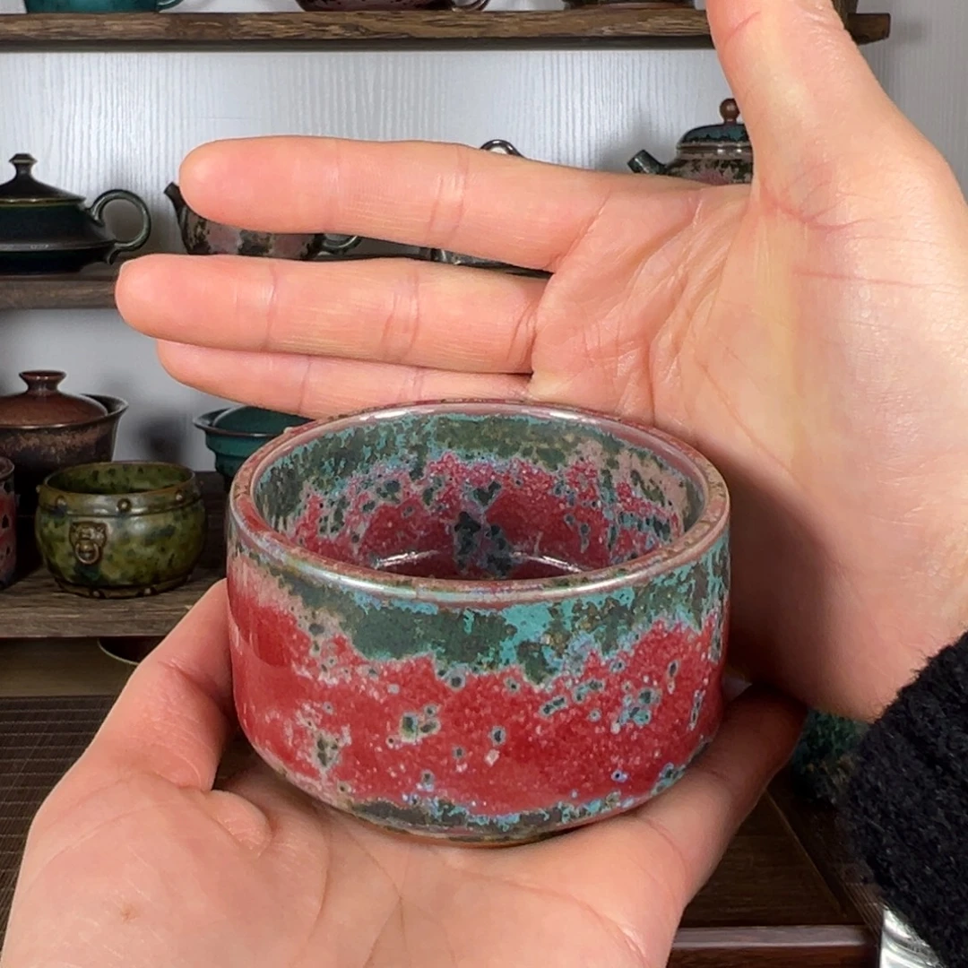 摆件陶神后原产地钧瓷茶器