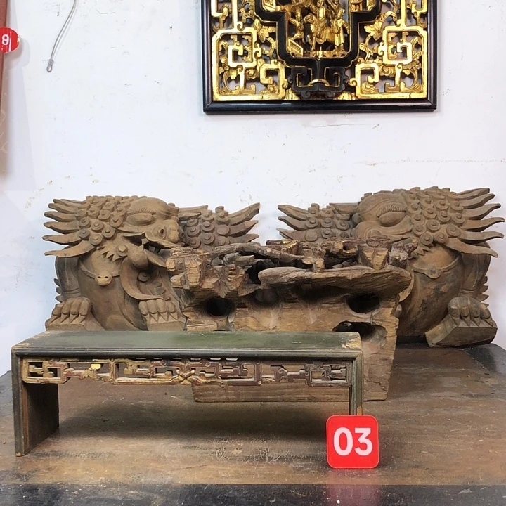 太***阳香榧木老木雕花板民俗品