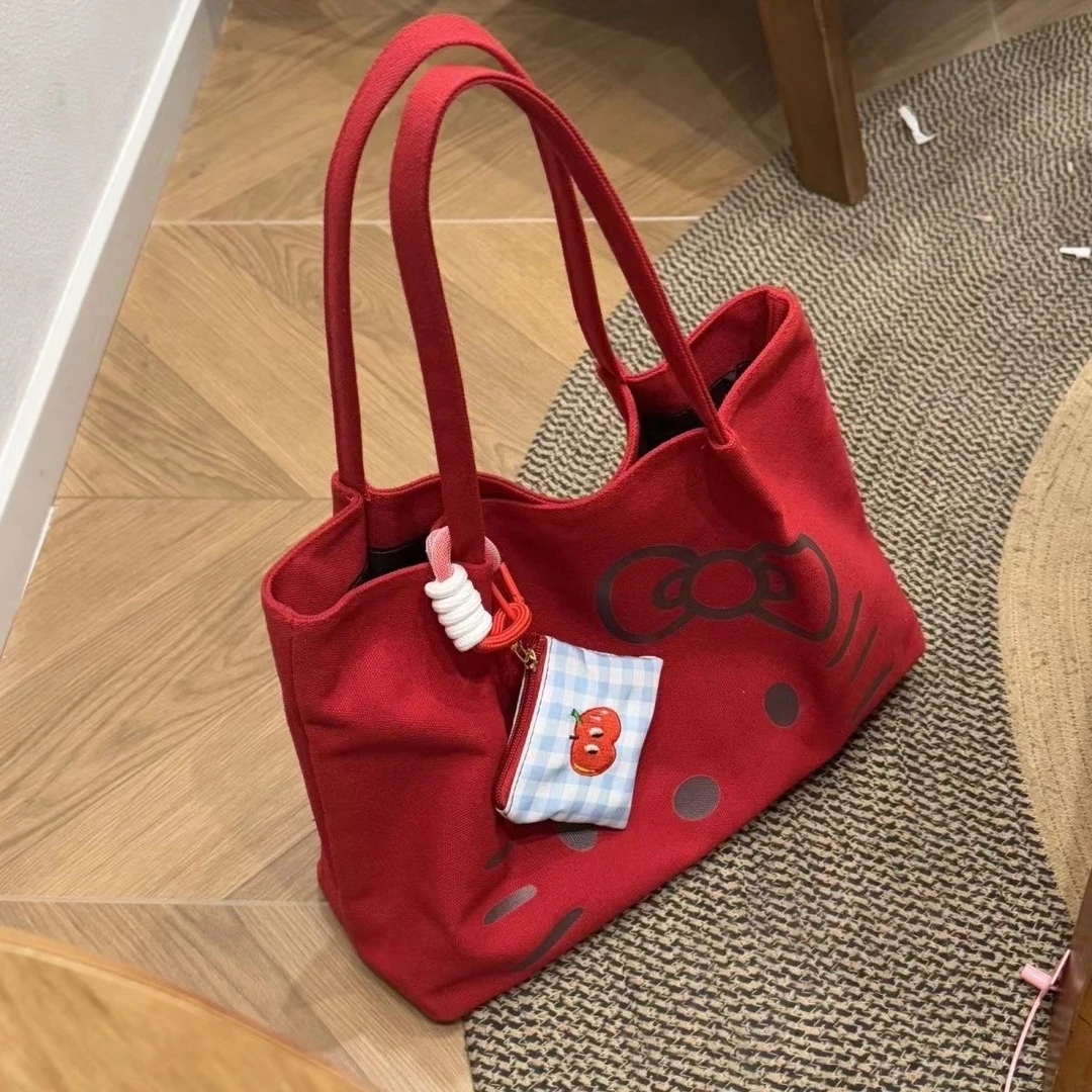 卡通帆布包大容量新款托特手提袋手提包通勤休闲单肩包