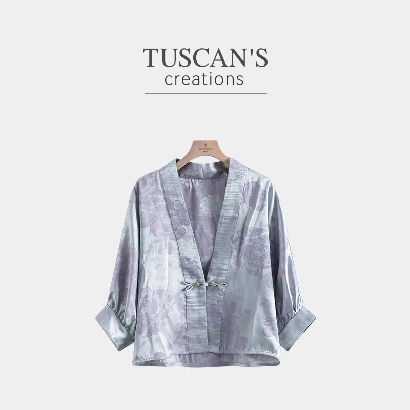 410TUSCAN'S CREATIONS时尚休闲夏季复古新中式短款外套时代集团
