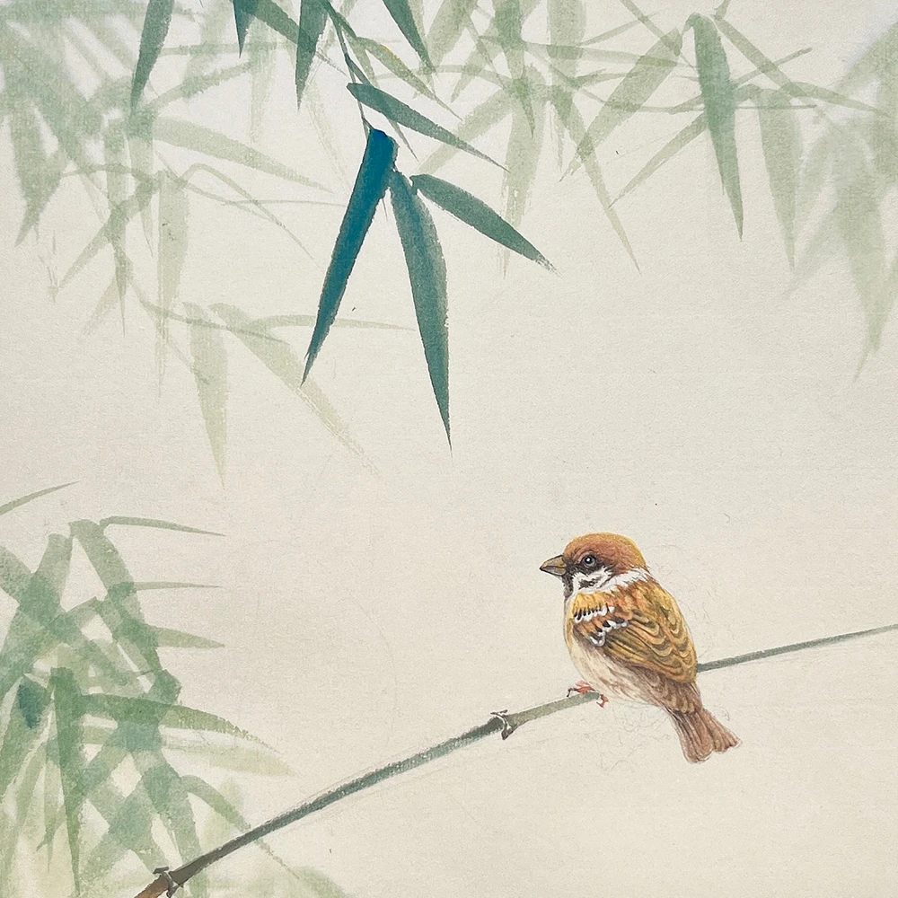 小写意国画竹子花鸟课程