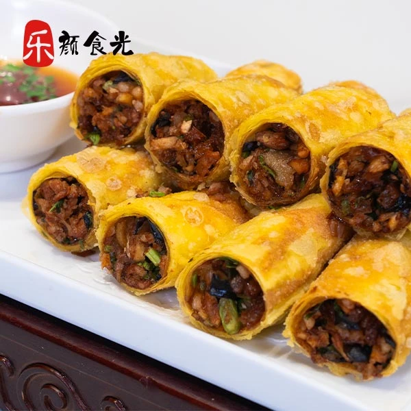 香椿芽肉春卷纯手工制作新鲜食材半成品零防腐剂淄博风味鲁菜