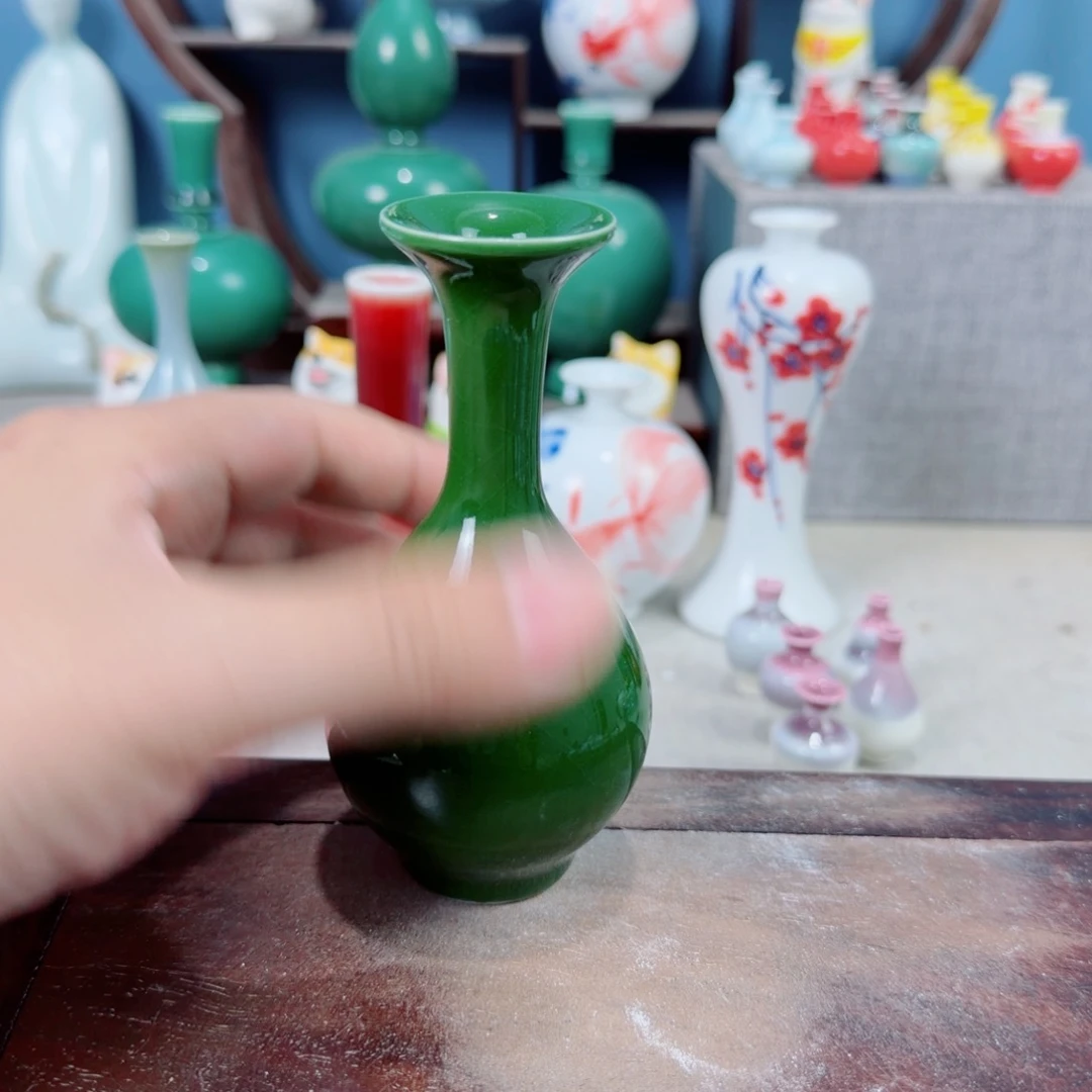 陶瓷手工小花器摆件