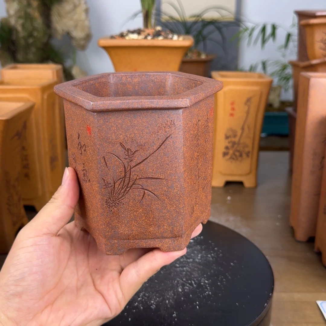 紫砂花盆紫砂花盆9-10.5