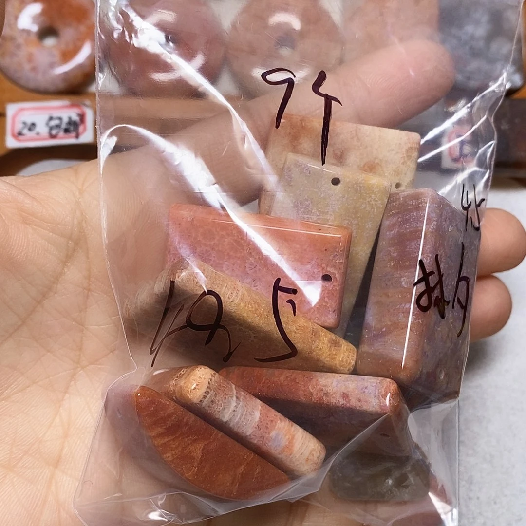 硅化玉颈饰未镶嵌林*