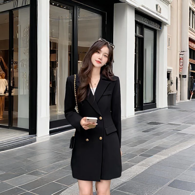 减龄西装外套女春秋新款收腰气质高级休闲小西服上衣外套大码女款