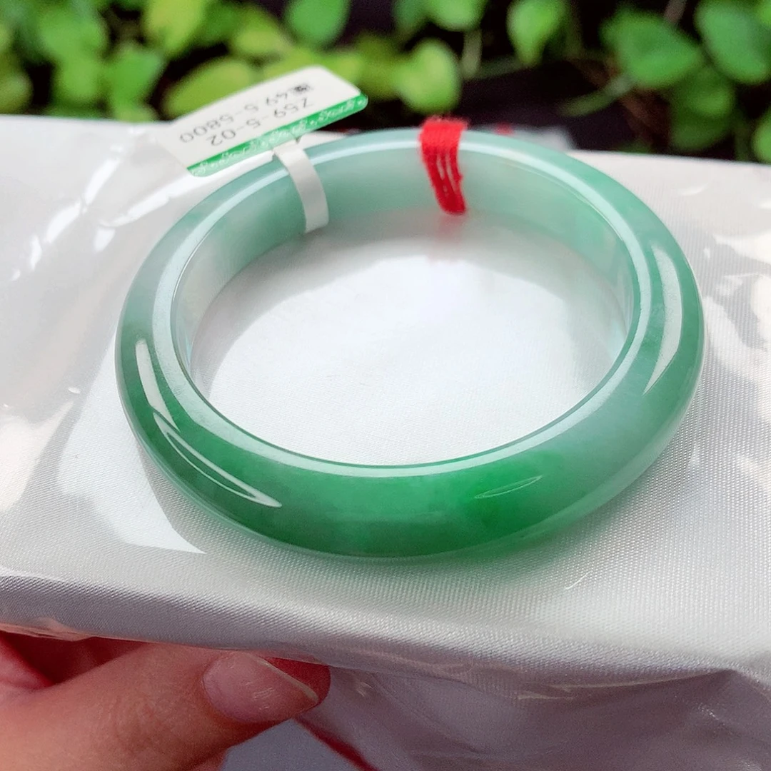 翡翠未镶嵌手镯缅甸天然a货翡翠手镯