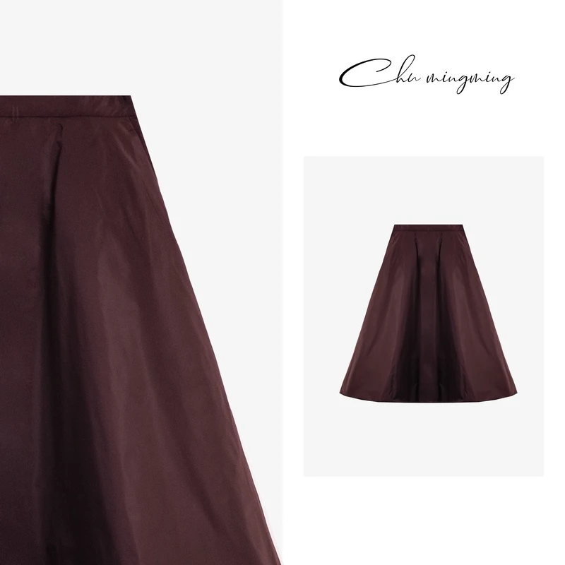 【CHU/2024SSNEW】原创设计《韶华》高腰秋冬纯色素色蓬蓬裙FF1068