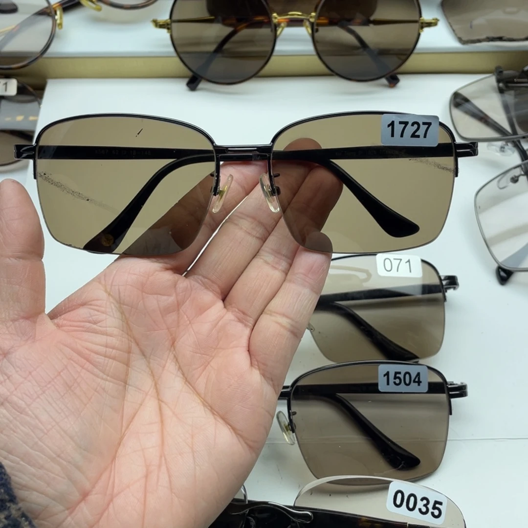 茶水晶半框眼镜 1727