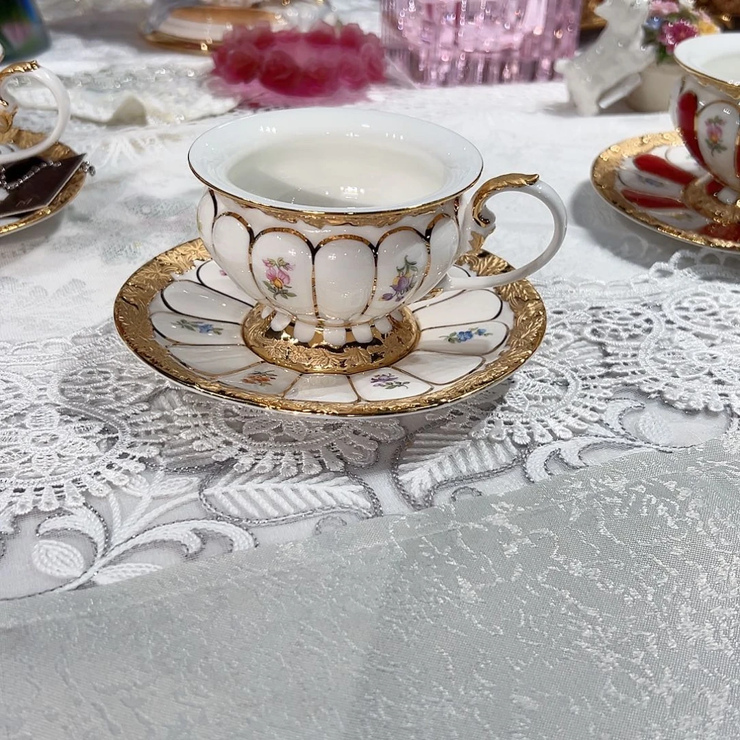 陶瓷R042骨瓷鎏金款南瓜杯