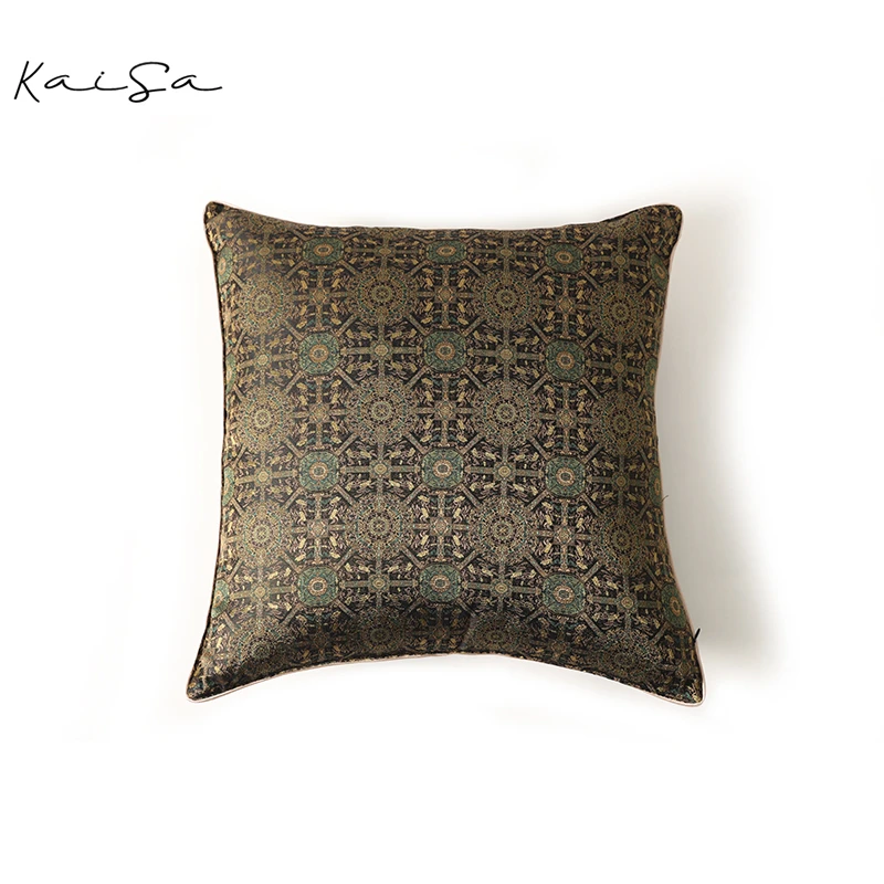 【八达晕-抱枕】香云纱桑蚕丝靠垫抱枕52*52