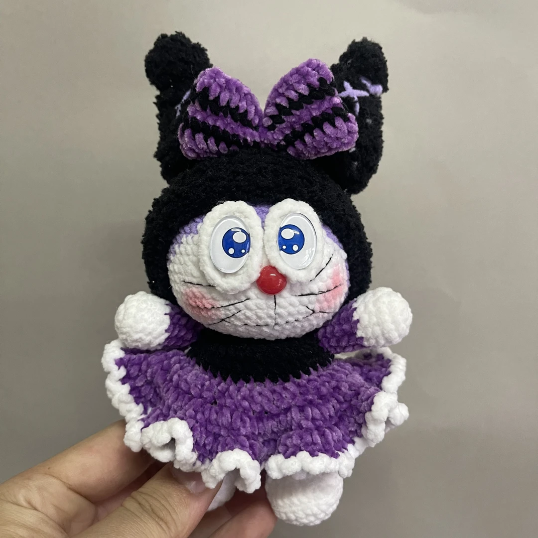 库洛米变装哆啦创意玩偶纯手工钩织玩偶成品现货挂件摆件配饰礼物