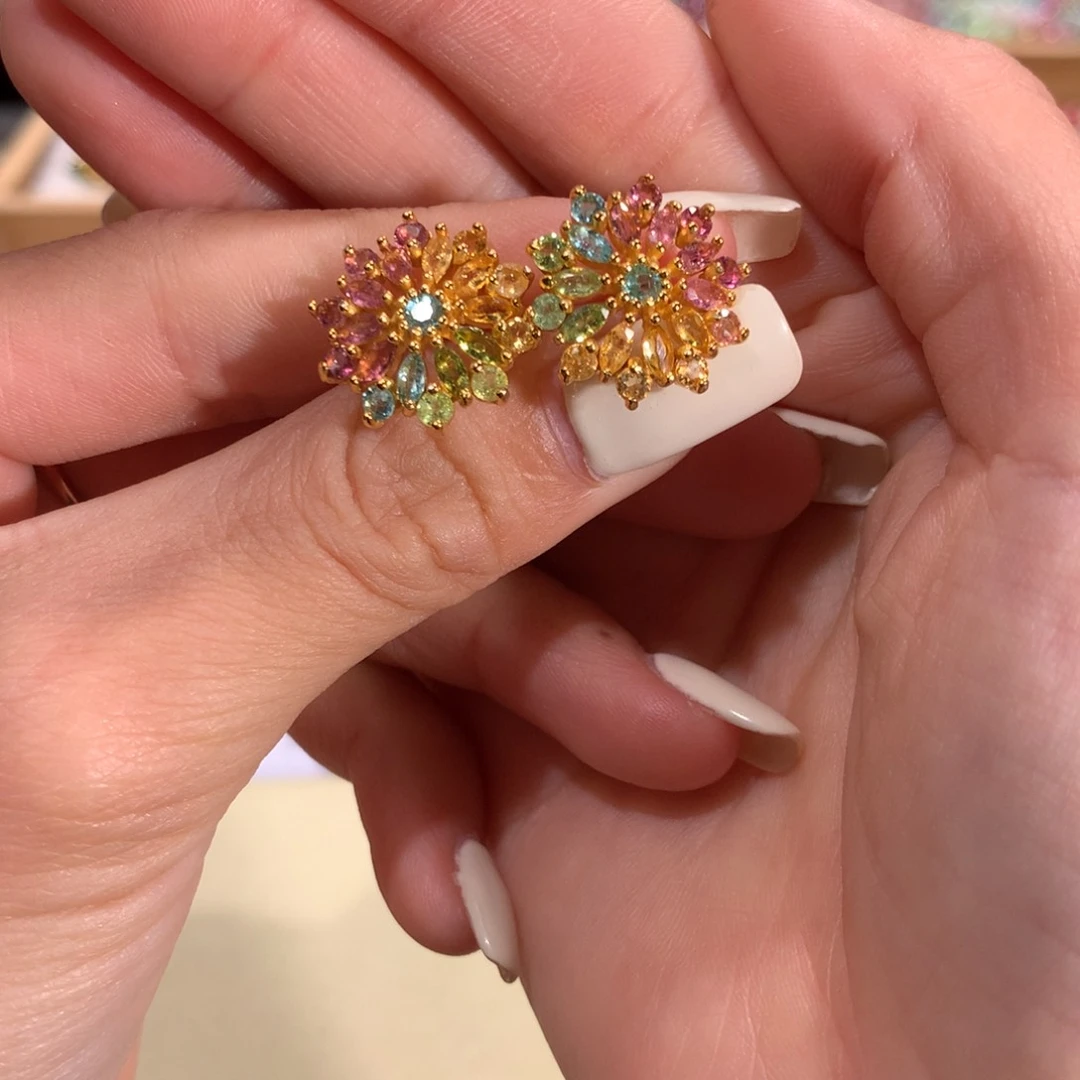 碧玺多样性发货一件银S925镶嵌