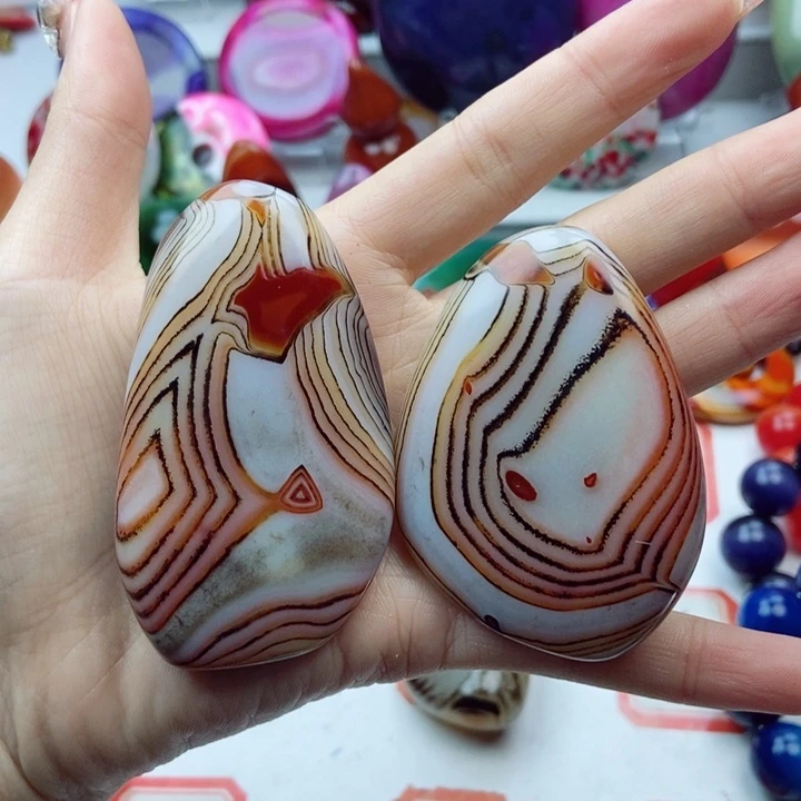 玛瑙/玉髓珠宝奇石未镶嵌月**清