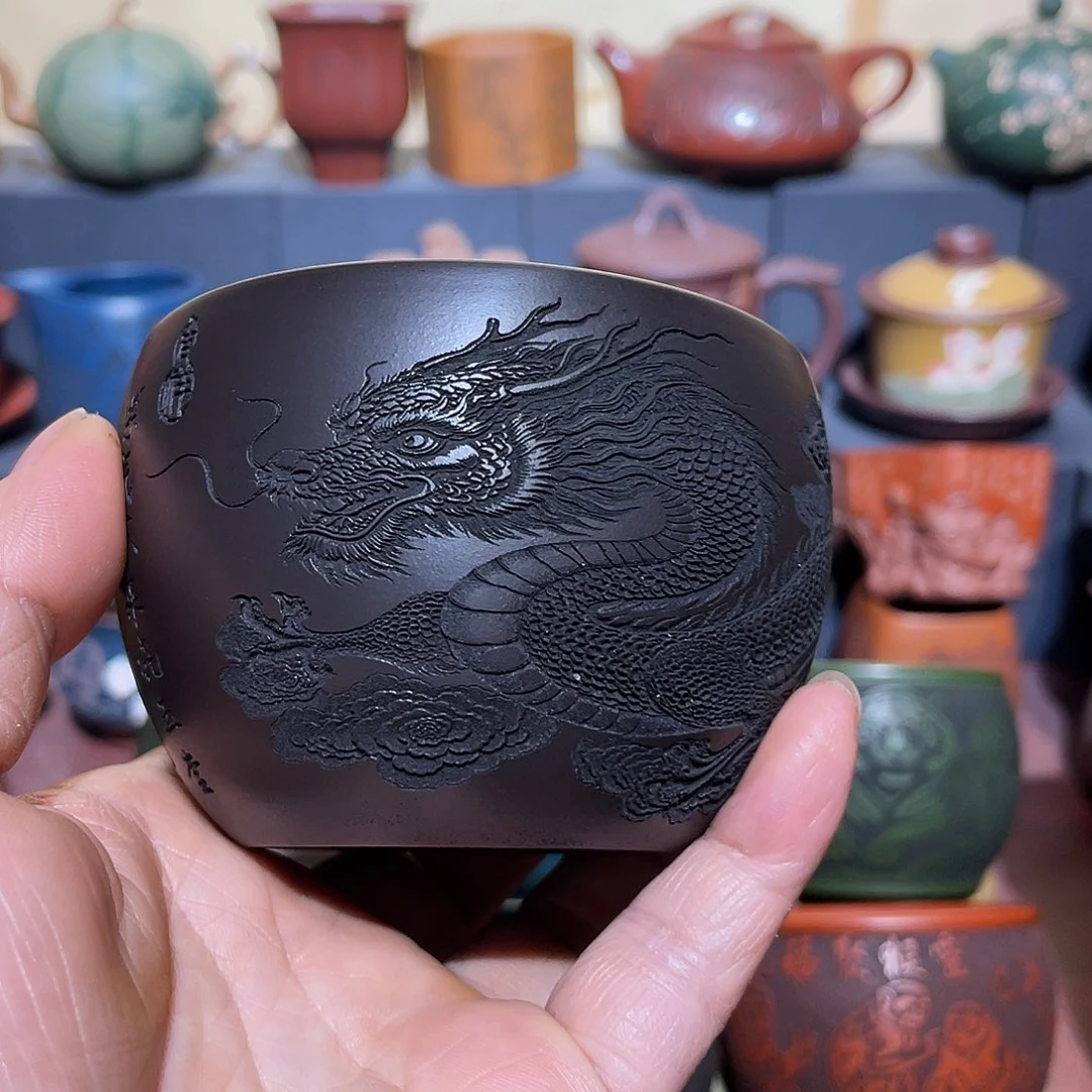 原矿紫砂手工主人杯