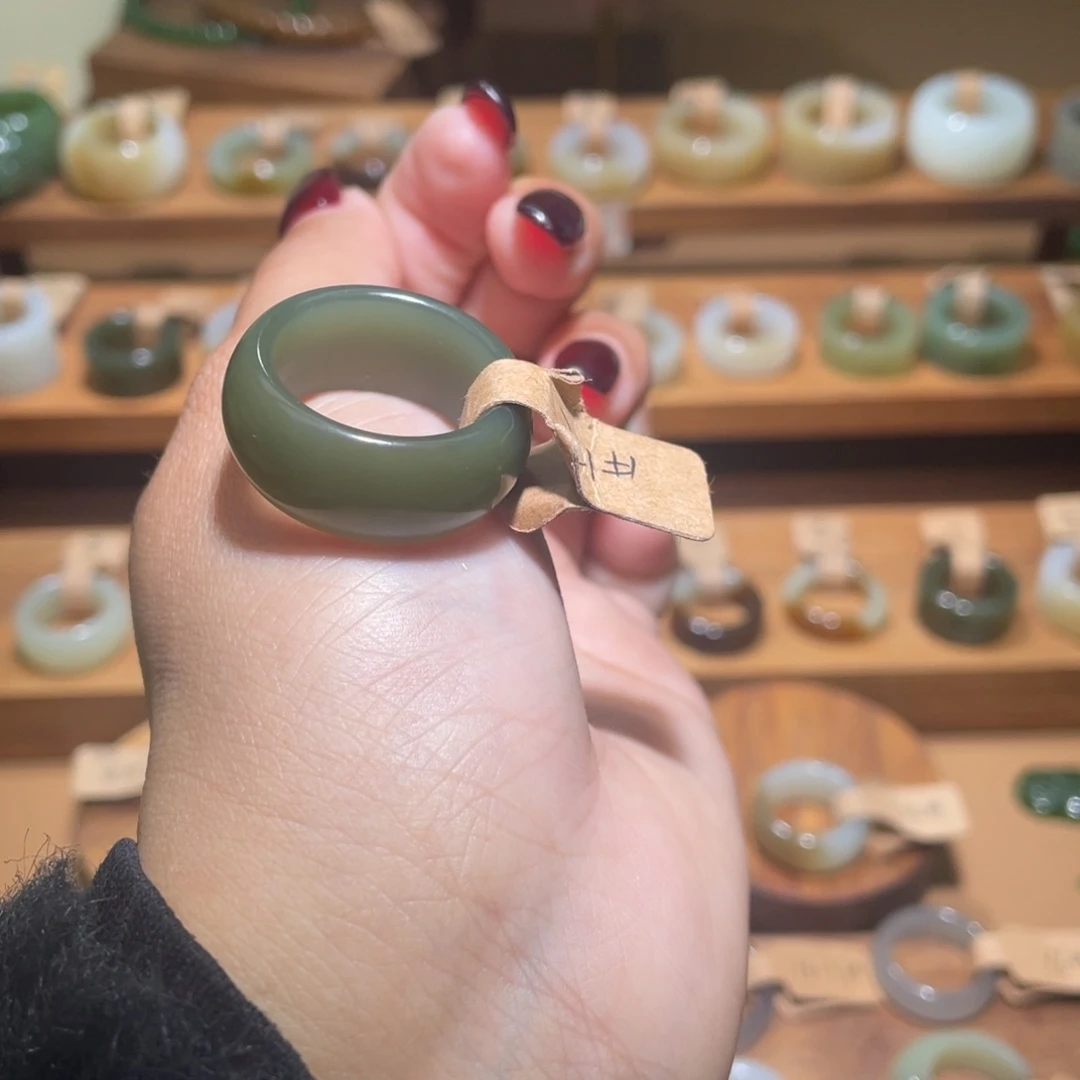 和田玉戒指未镶嵌19.6