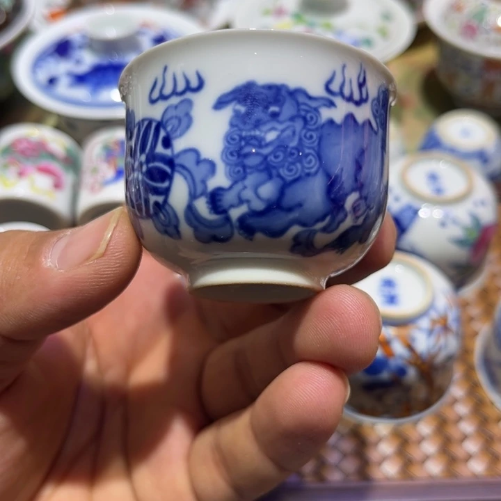 纯手绘精品盖碗杯