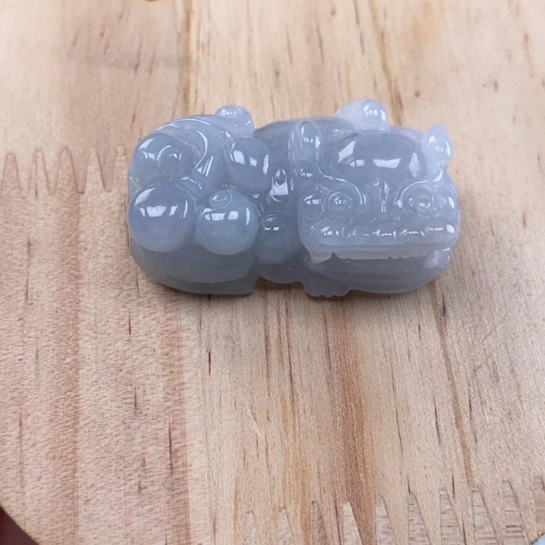 翡翠未镶嵌颈饰多人霸王貔貅吊坠