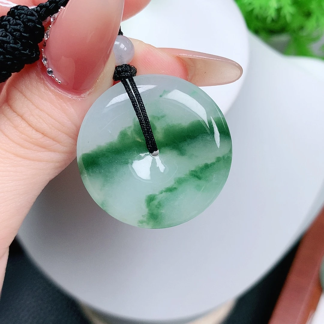 翡翠未镶嵌颈饰平安29-5.8