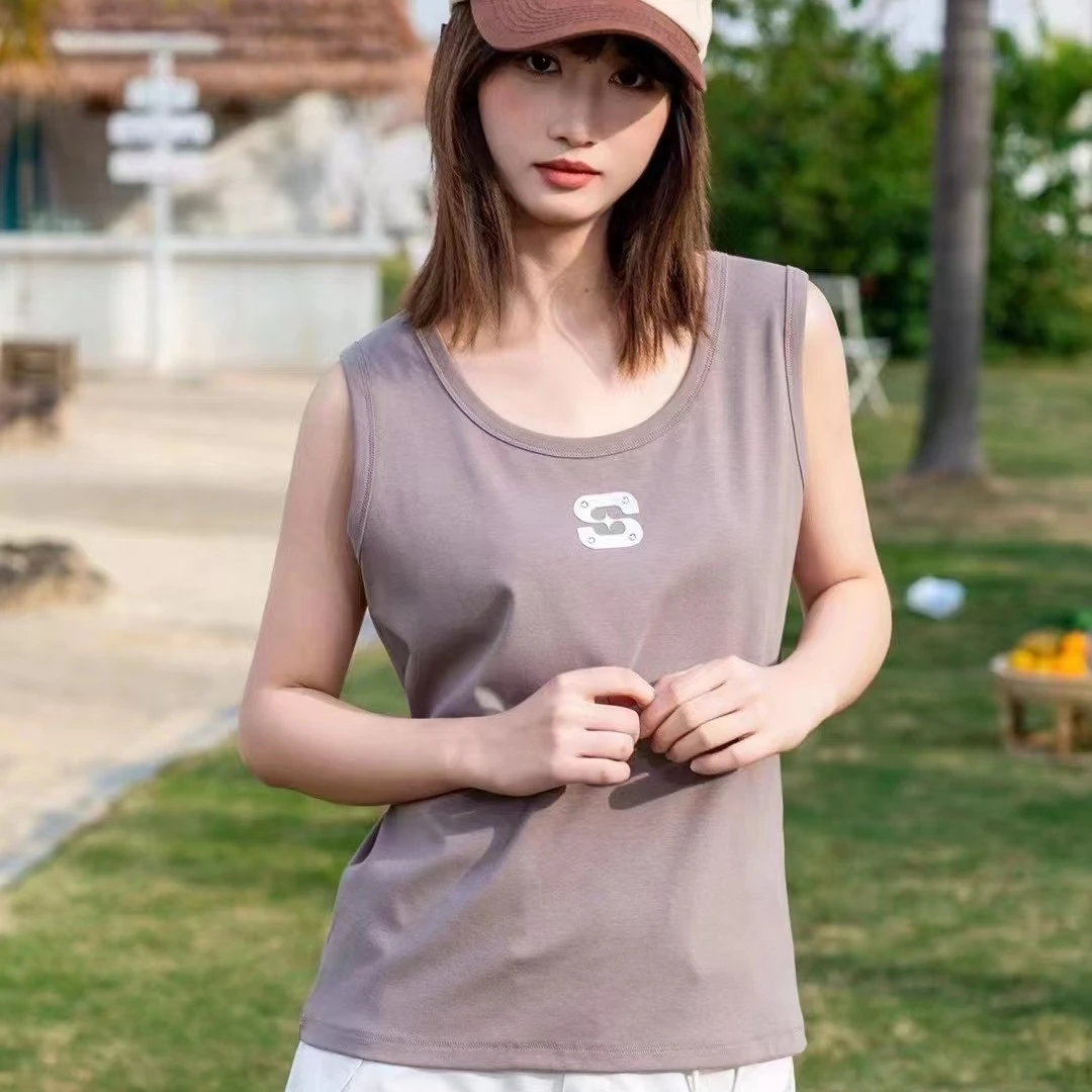 夏季纯色棉质基础背心吊带女外穿内搭黑色打底衫宽松加大码上衣