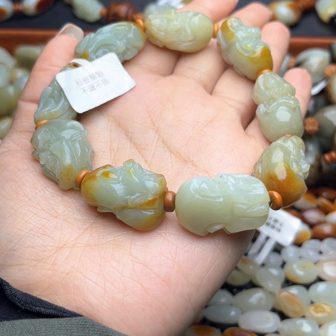 和田玉项链未镶嵌阿**h