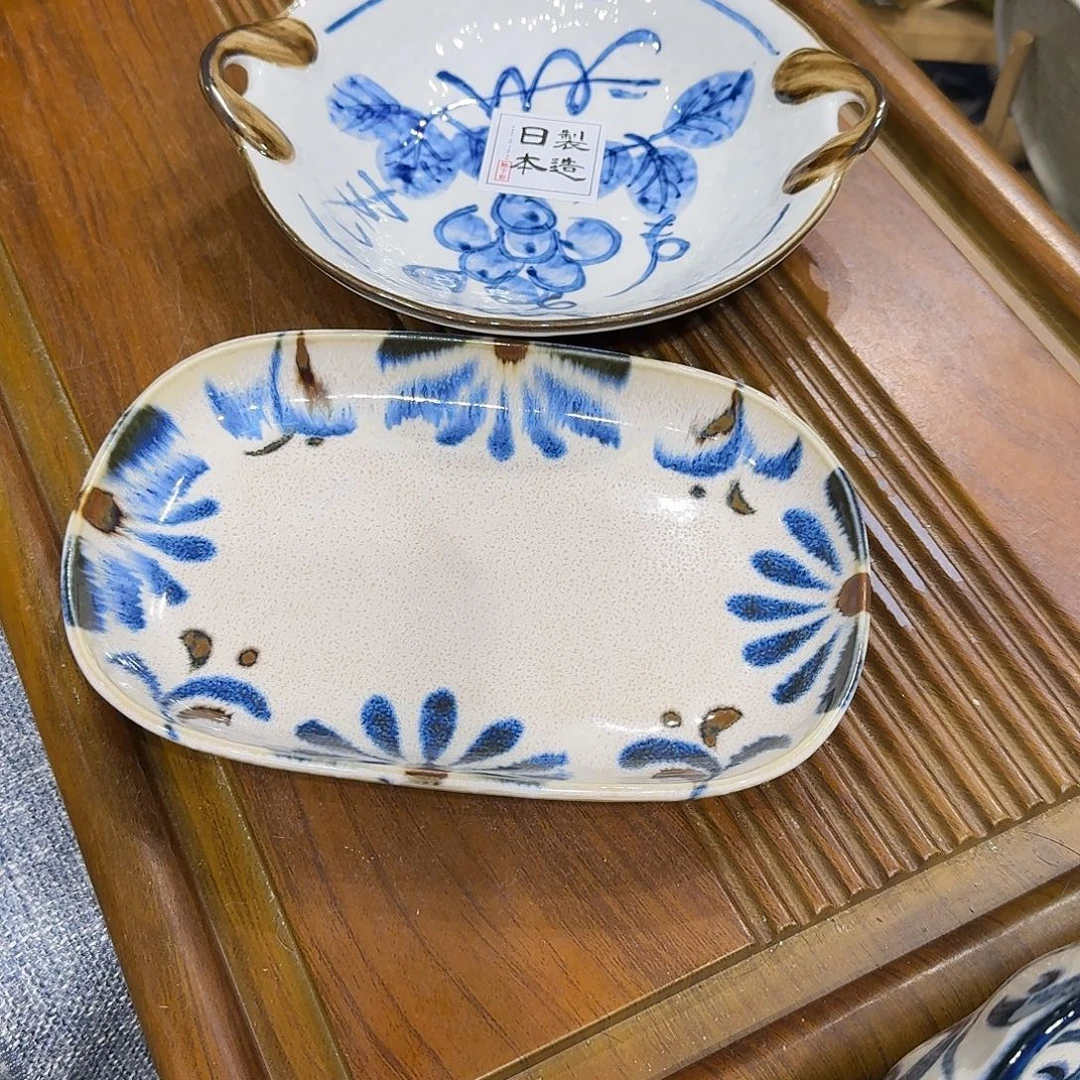 冷***、瓷有古窑特价两只装釉下彩