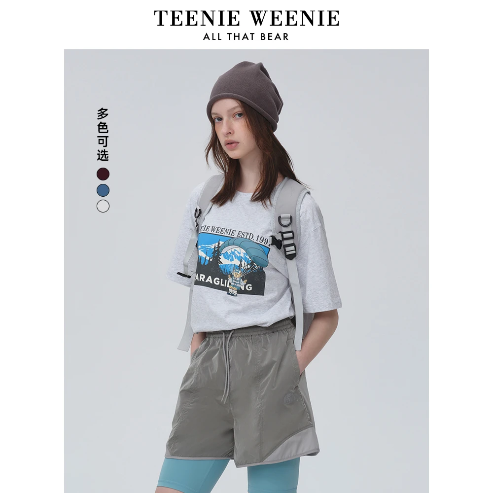 TeenieWeenie小熊T恤25潮流复古美式休闲圆领短袖女装TTRW256424I