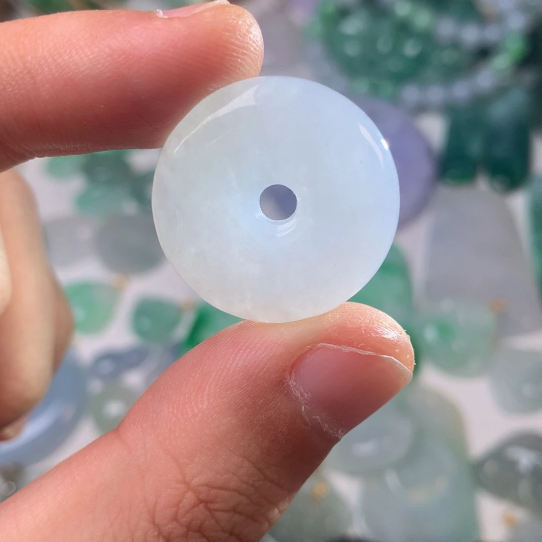 翡翠未镶嵌挂件扣子