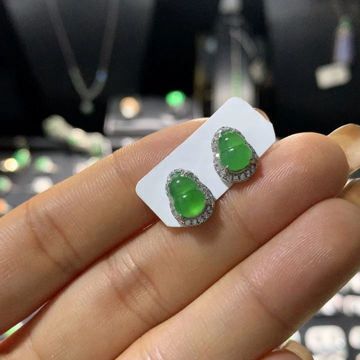 翡翠银S925镶嵌戒指