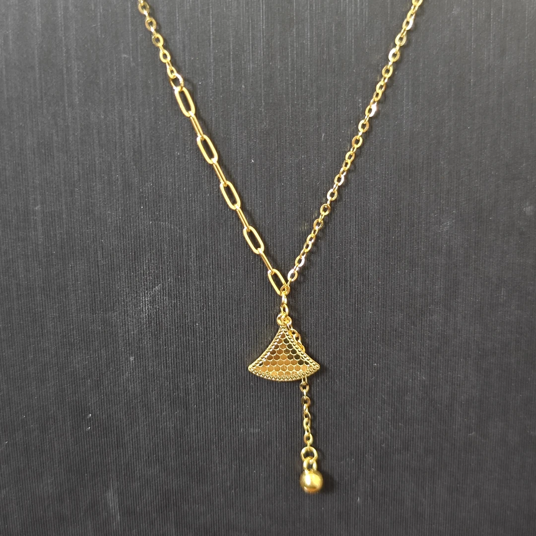 【礼裙套链】时尚精美爆闪流苏5G锁骨链国潮新中式水贝黄金直播