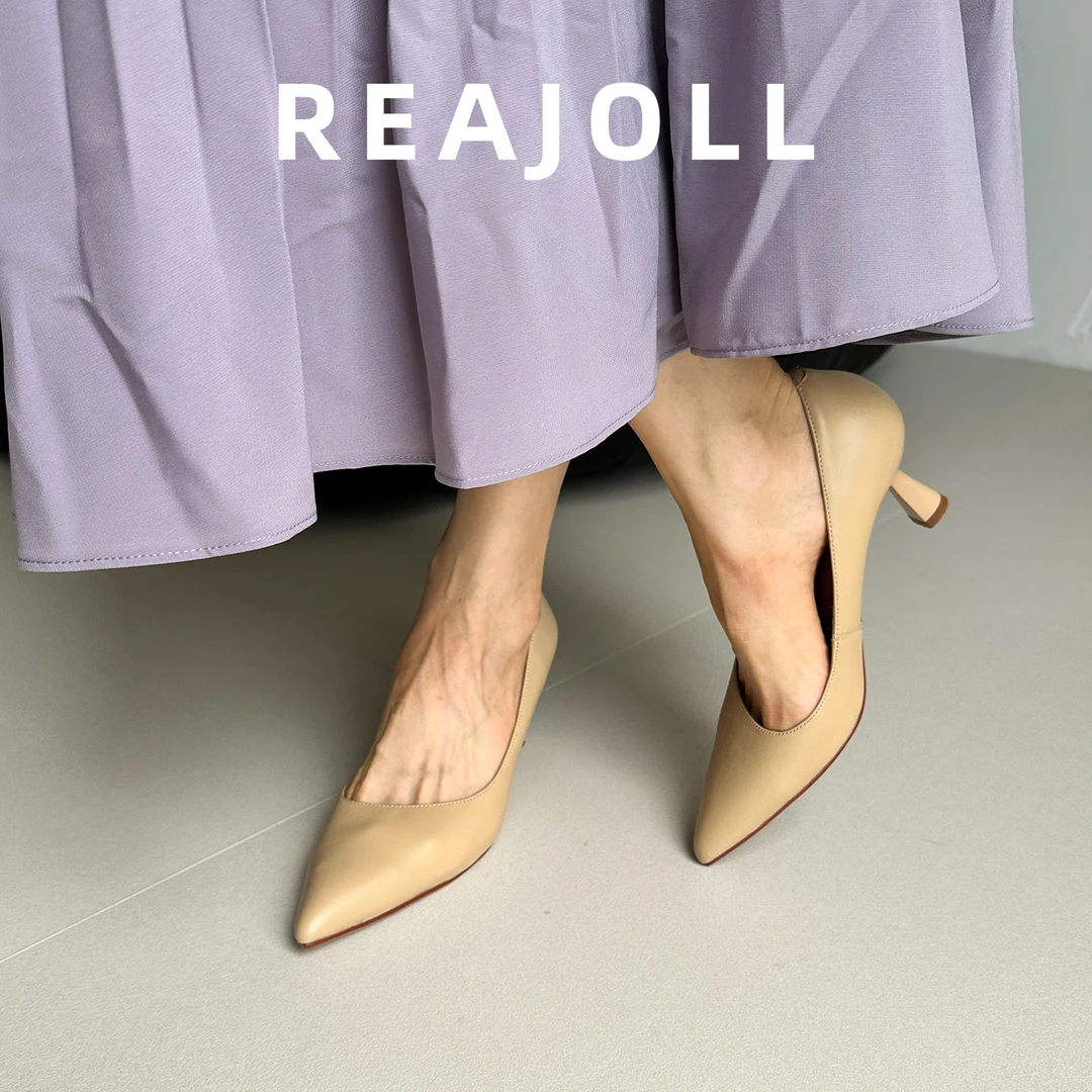 高跟鞋女优雅高级不累脚2025新款爆款尖头配裙子的细跟不累脚单鞋