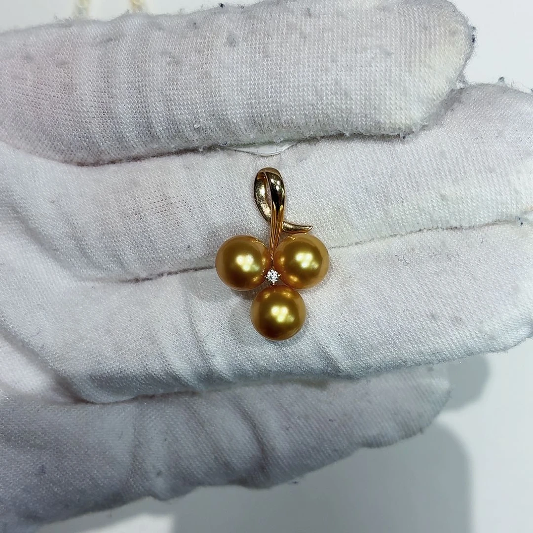 颈饰14K金镶嵌海水珍珠7-8mm