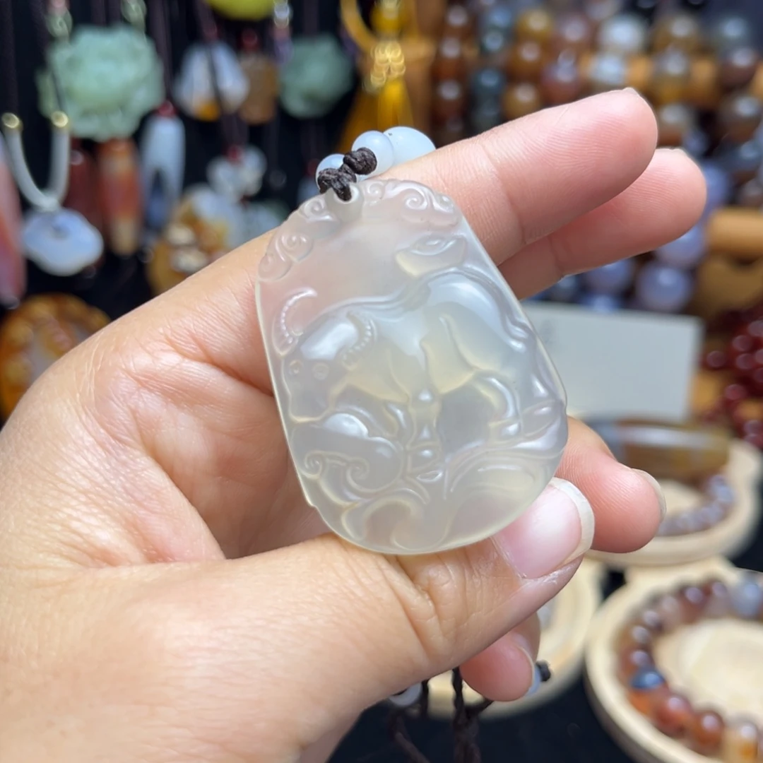 玛瑙/玉髓未镶嵌吊坠(不含链)