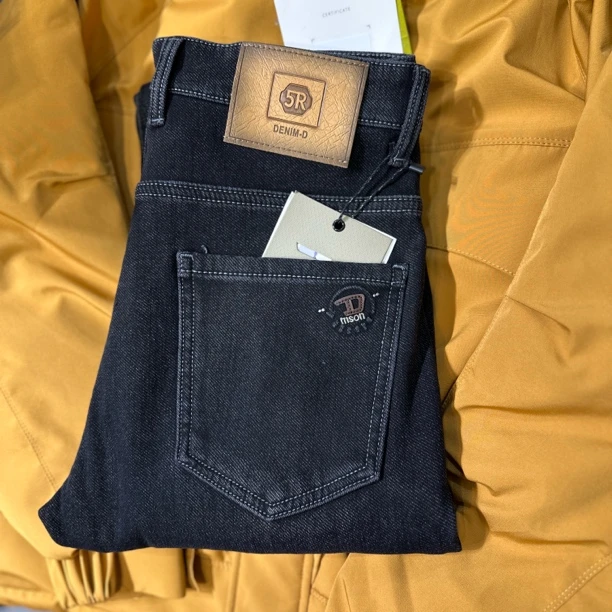 冬季加绒加厚男士牛仔裤小脚裤0917