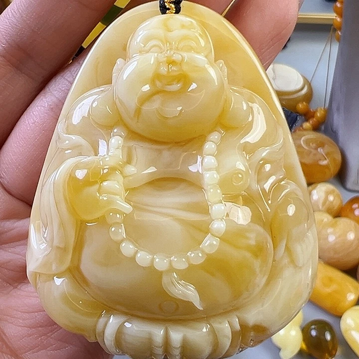 蜜蜡颈饰未镶嵌我**我蜜蜡