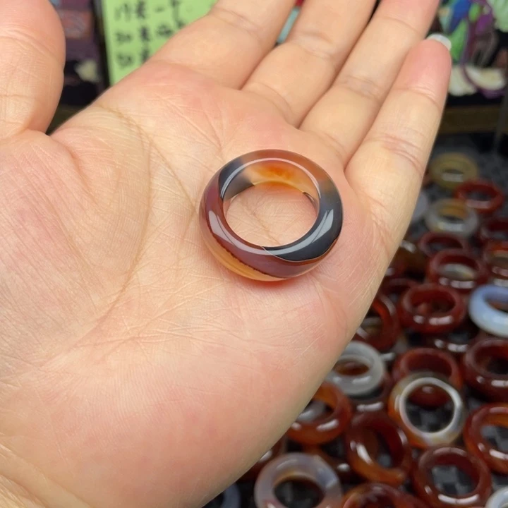 玛瑙/玉髓戒指未镶嵌